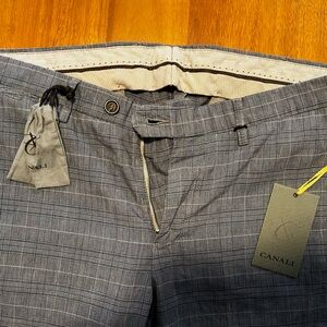 Canali Men's Plaid Dress Pants